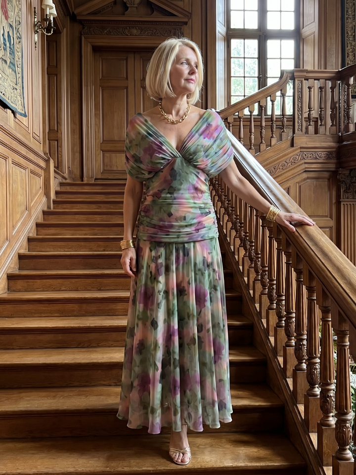 Zenaide | Off Shoulder Midi Dress