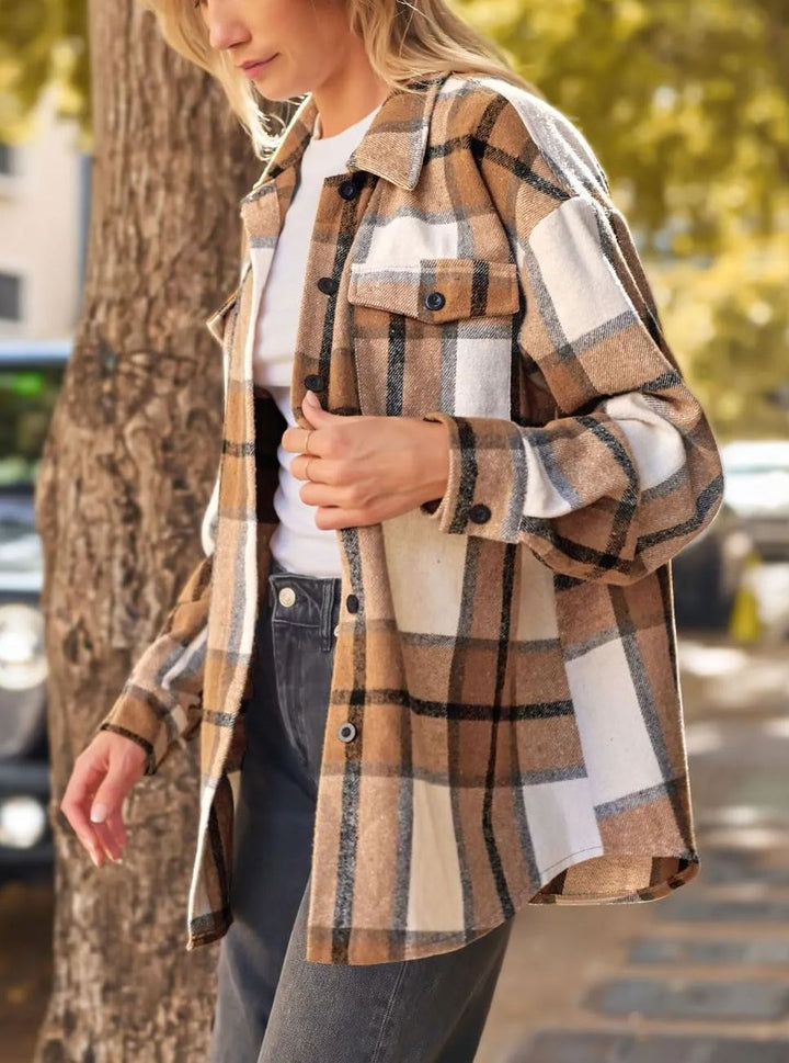 Leticia | cosy Plaid Shacket