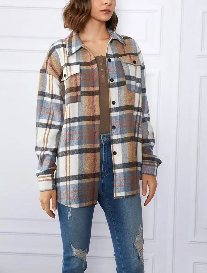 Leticia | cosy Plaid Shacket